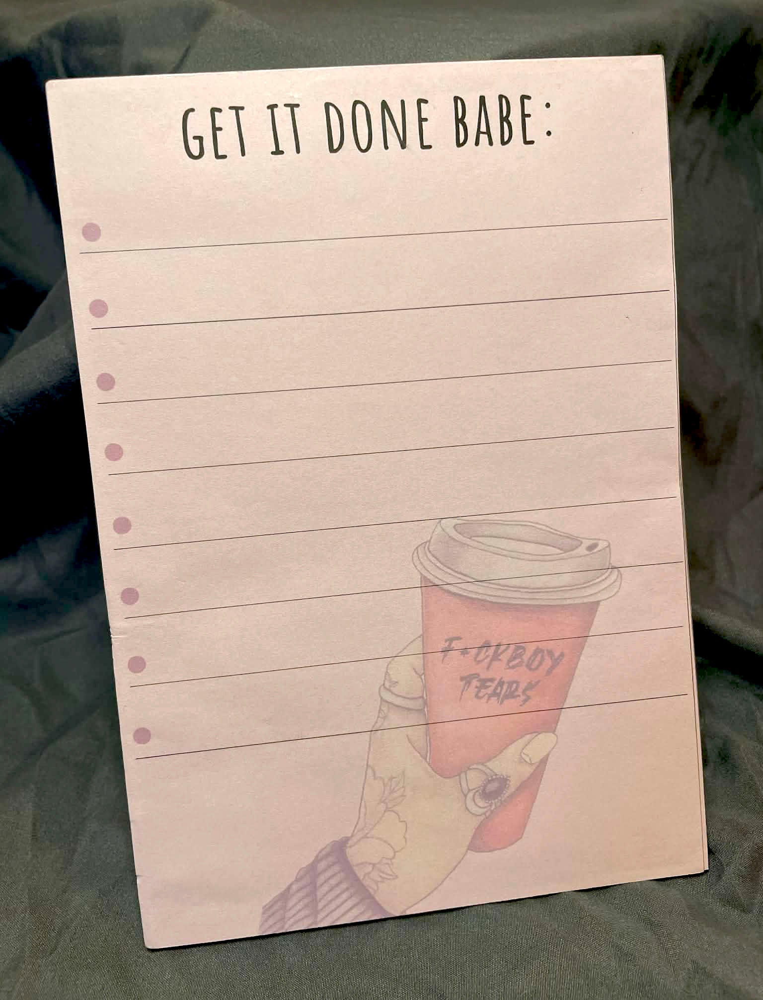 F*#!Boy Tears notepad