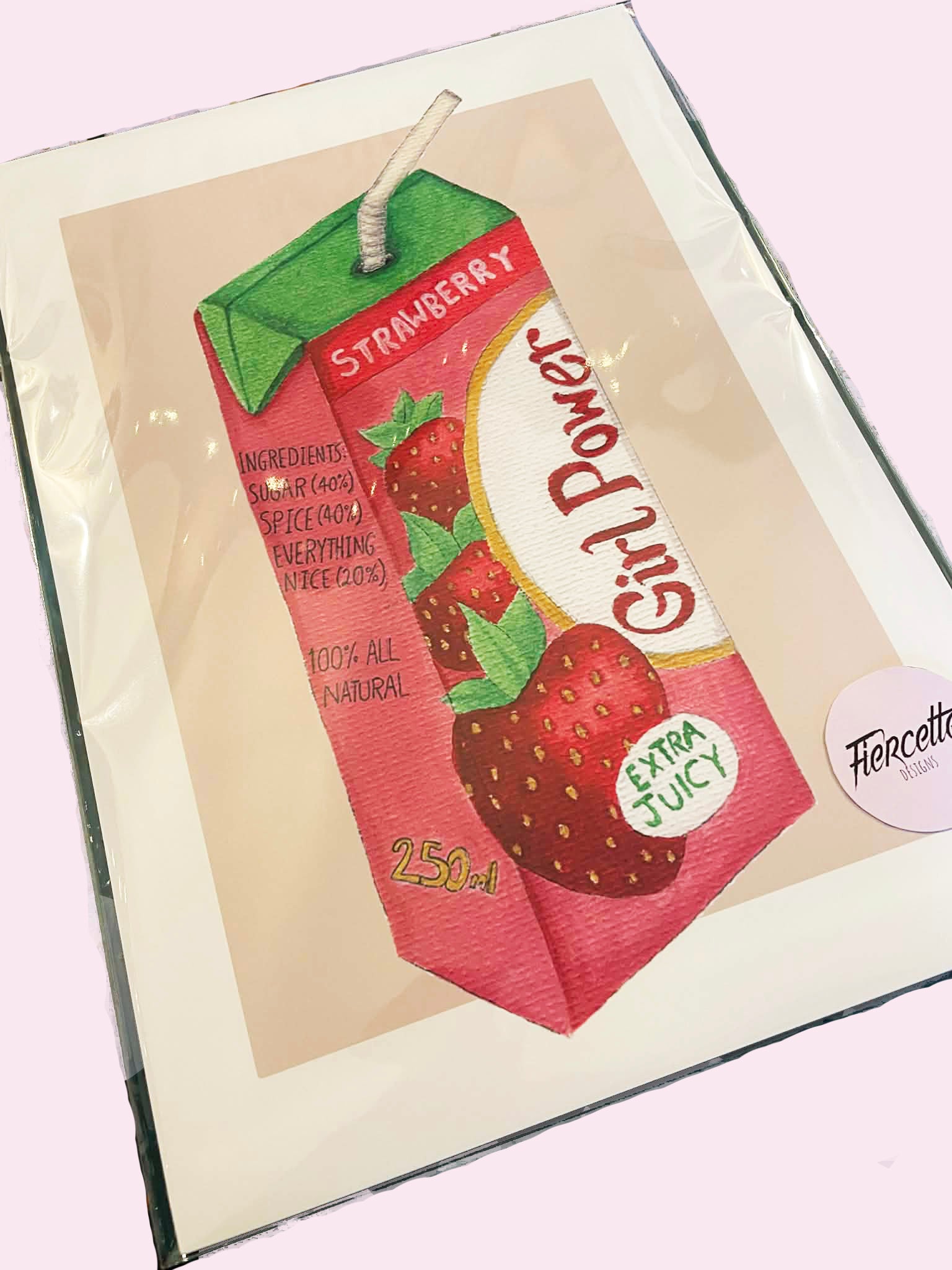 Girl Power Juice A4 print