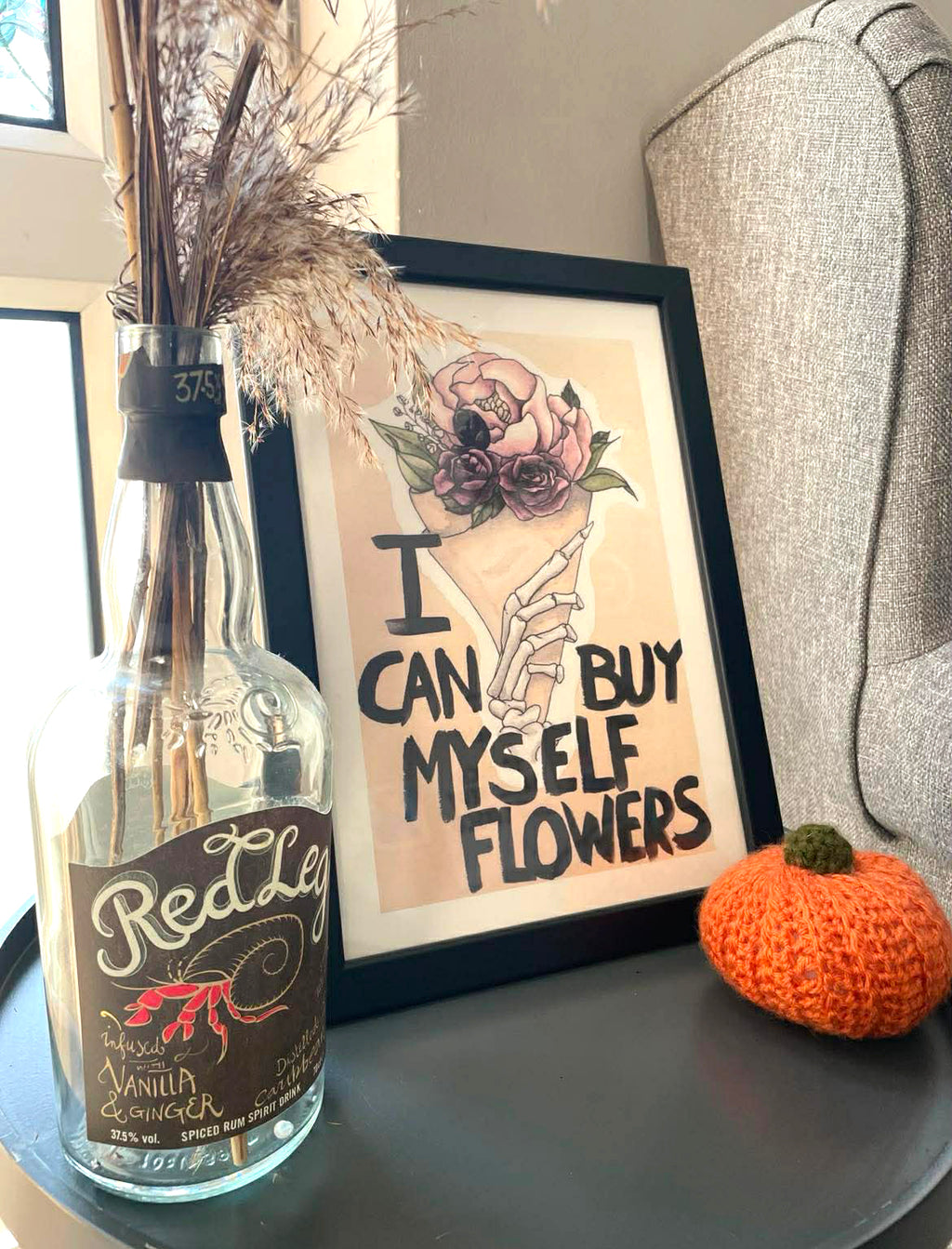 I Can Buy Myself Flowers A4 print