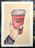F*!#kboy Tears A4 print