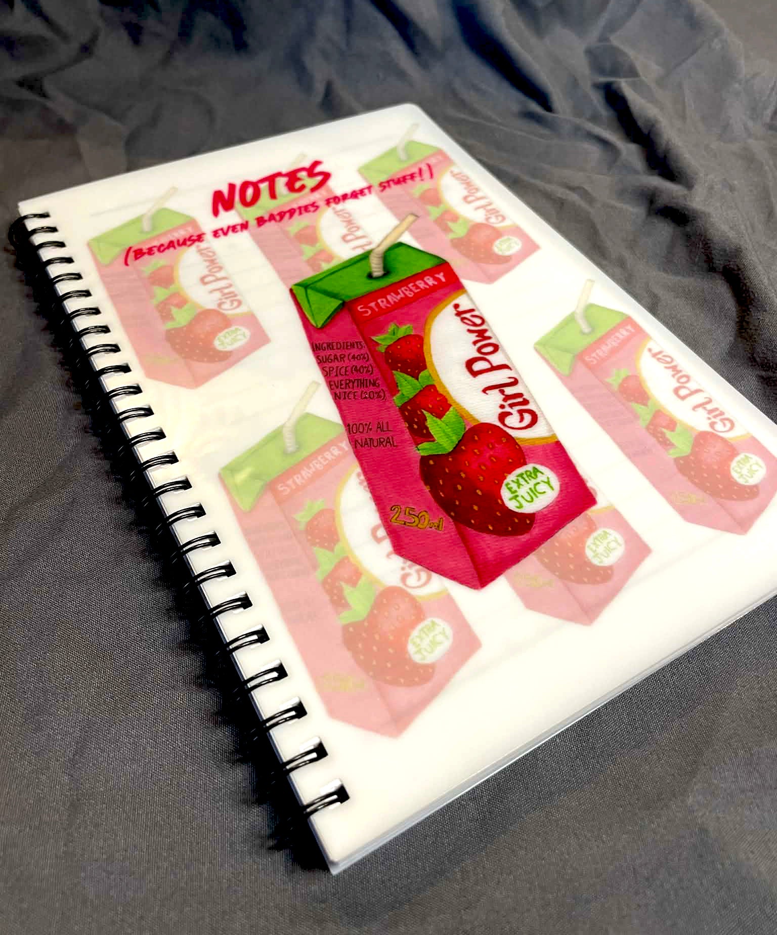Girl Power Juice A5 notebook