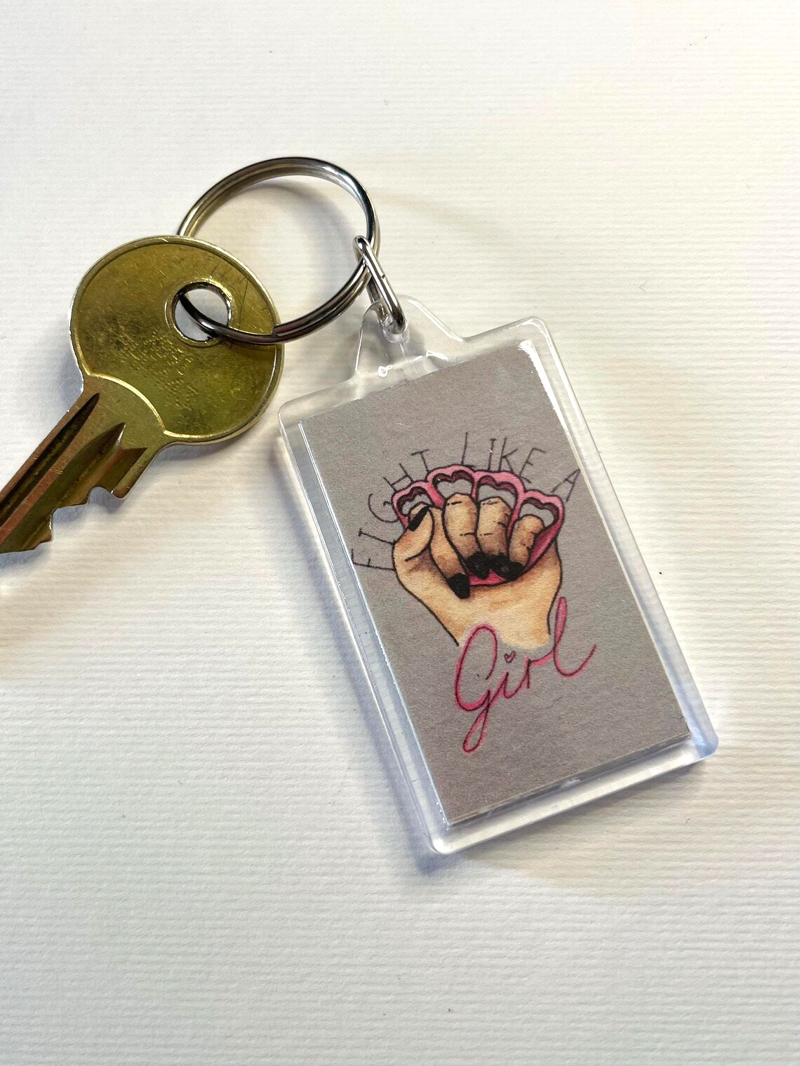 Fight Like a Girl keyring