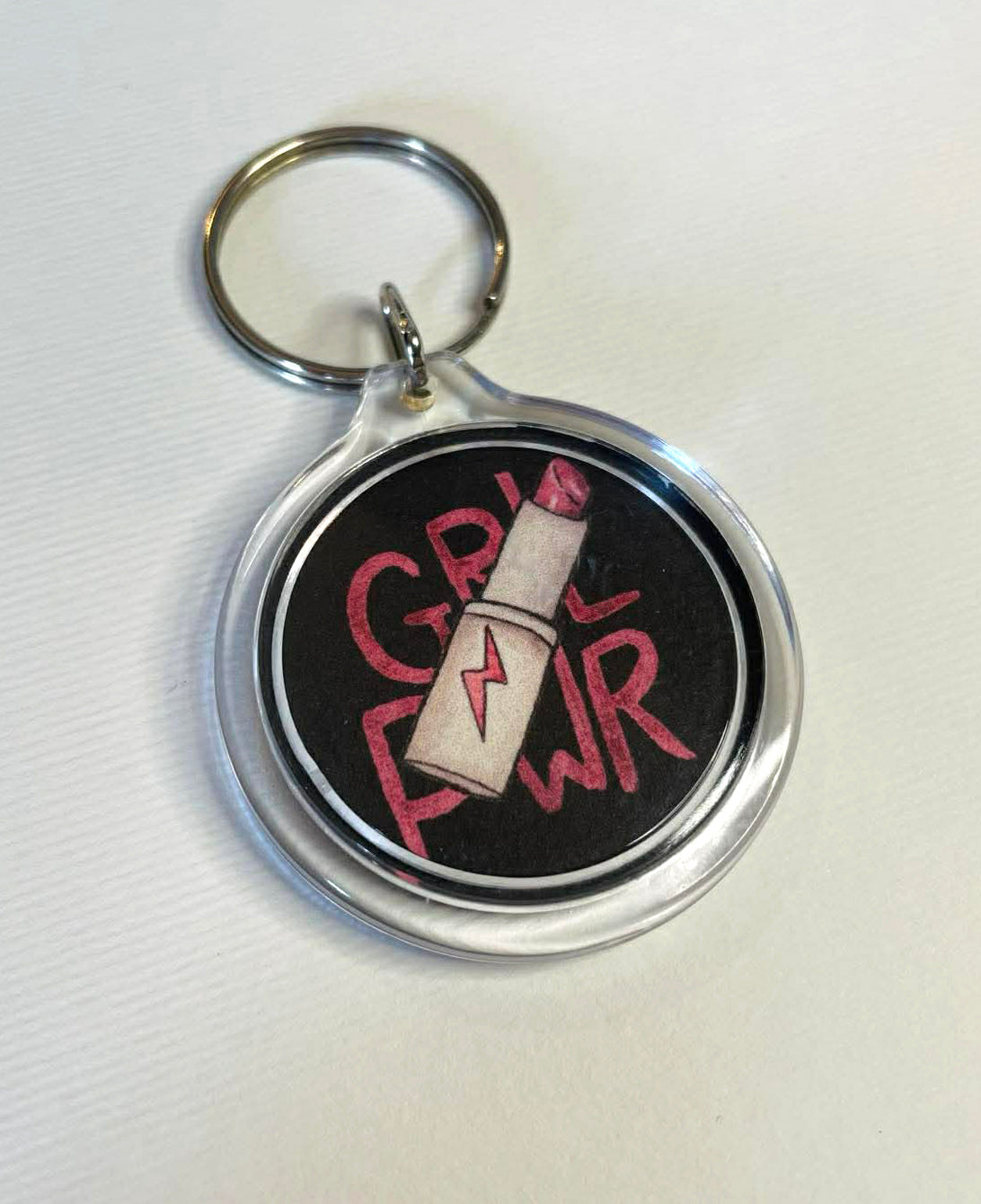 Grl Pwr (Lipstick) keyring